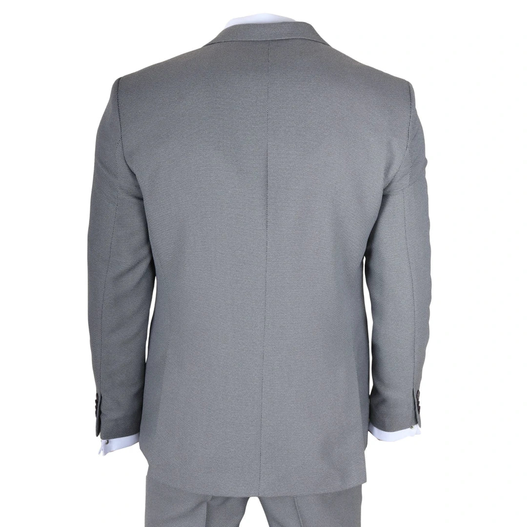 IM47 - Men's 3 Piece Grey Tailored Fit Suit