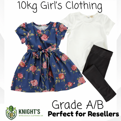 10kg Girls Clothing  - Grade A/B