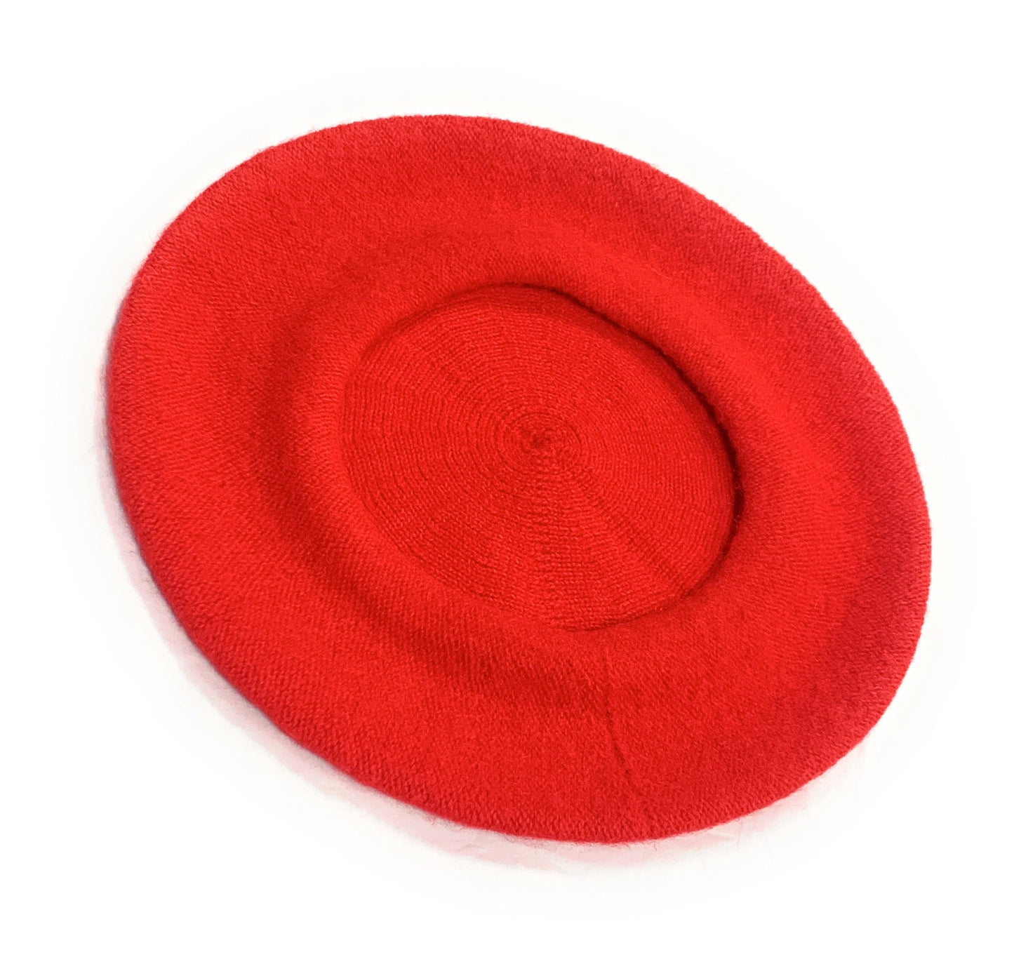 Ladies' French Style Winter Woollen Beret Beanie Hat Cap - Red