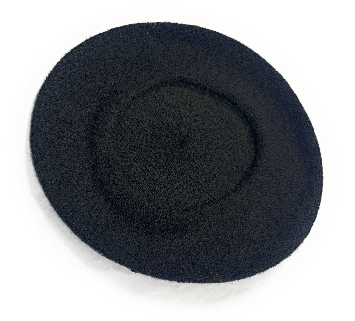 Ladies' French Style Winter Woollen Beret Beanie Hat Cap - Black