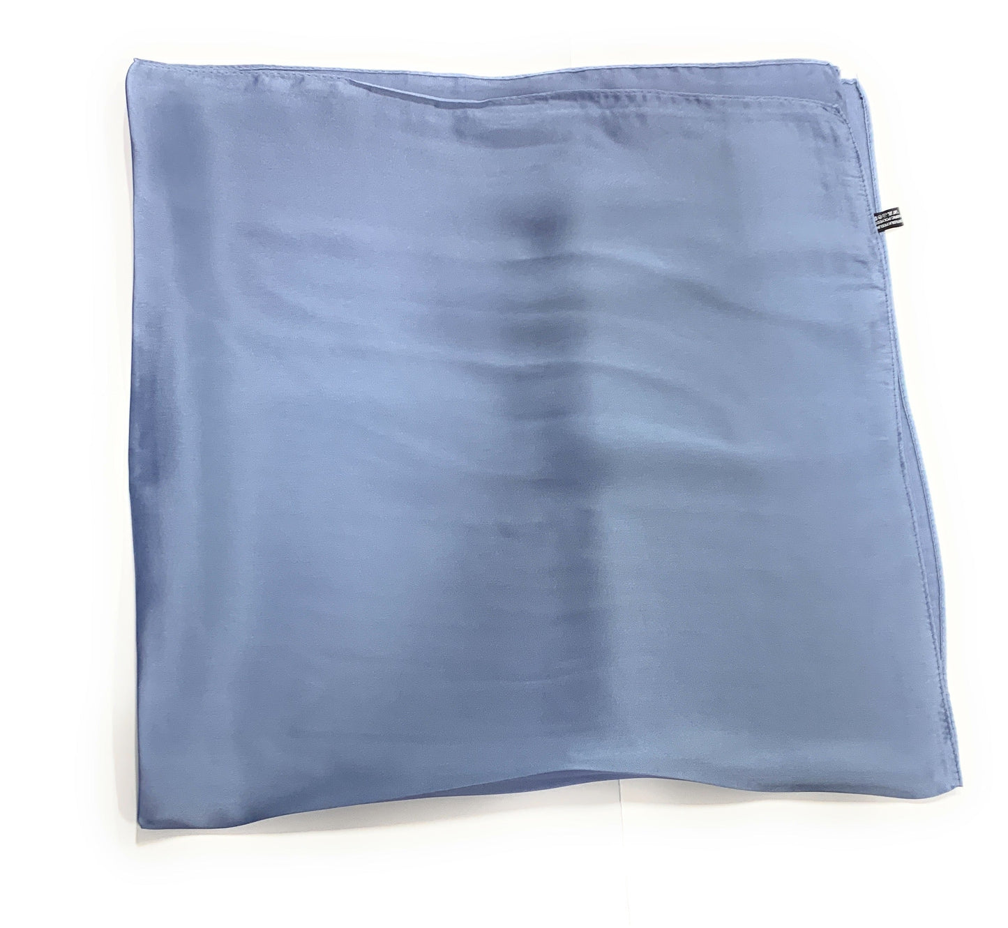 70cm x 70cm Large Silky Thin Scarf Plain Square Faux Silk Head Neck Bag Charm - Cornflower Blue