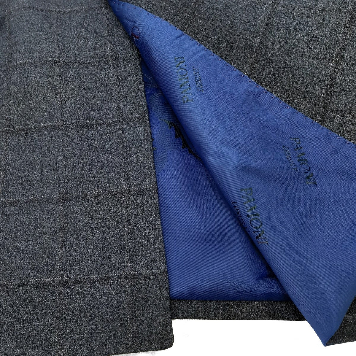 Grey Check Double Breasted Suit