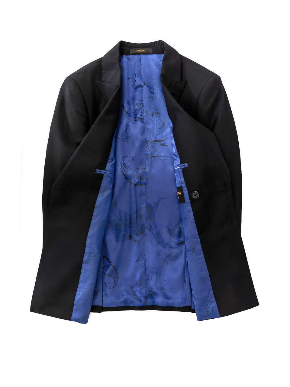 Black Gold Button Double Breasted Suit