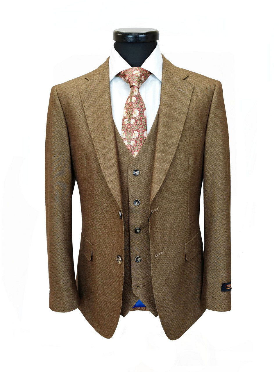 Gold Brown 3-Piece Suit