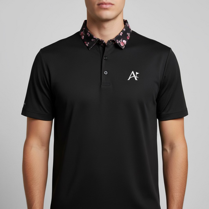 Polo shirt- Floral colar