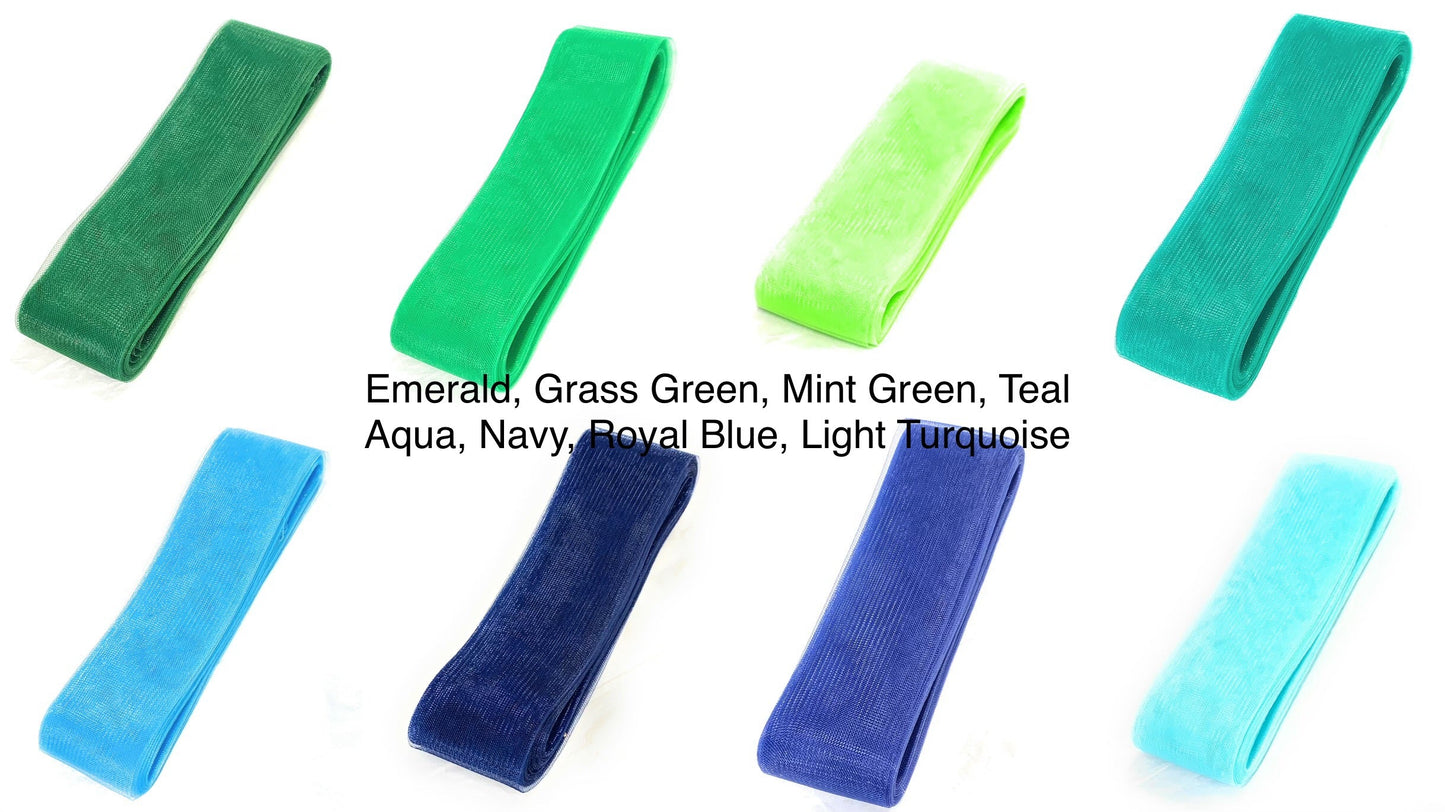 20m Polyester Stiff Horsehair Braid Mesh Ribbons for Hem Boning Sewing Millinery Crinoline CRIN Fascinator Making Trimmings - 8cm Wide