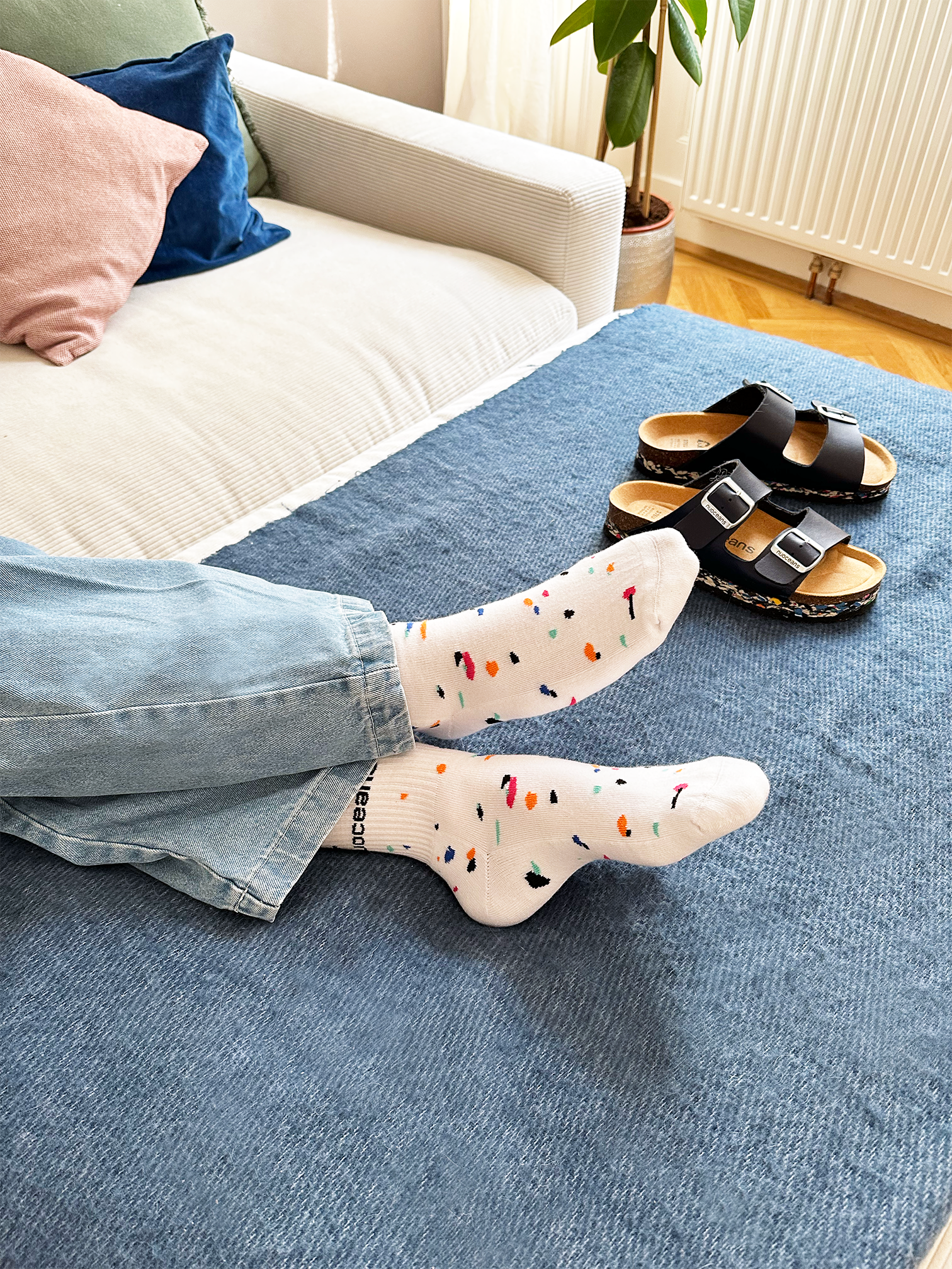 SPECKLED SOCKS | White