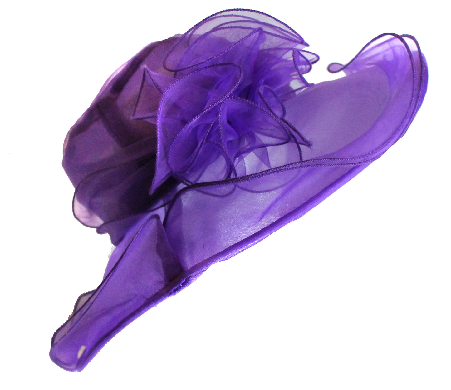 Large Organza Brin Hatinator Fascinator Hat
