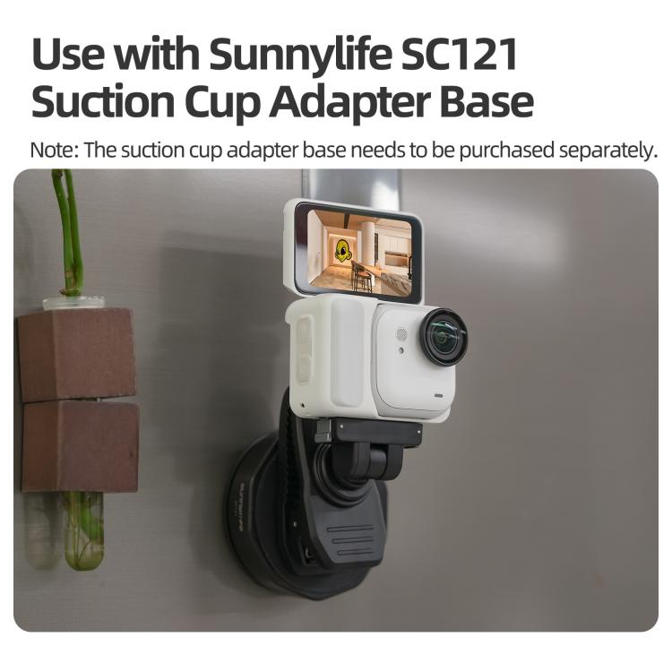 For Insta360 GO Ultra Sunnylife Magnetic Quick-Release Backpack Clip Action Camera Clamp Vertical-Horizontal Mount, For Insta360 GO Ultra