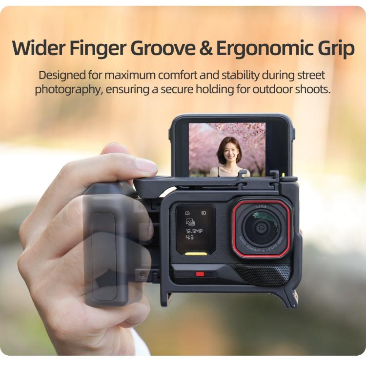 Sunnylife 2-in-1 Detachable Protective Frame & Street Photography Handle for Insta360 Ace Pro 2 / 1