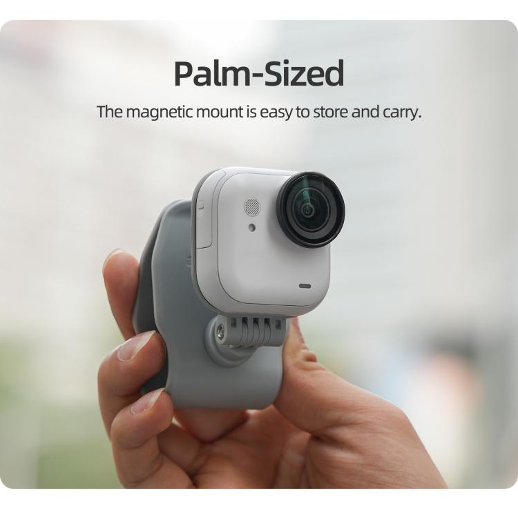 For Insta360 GO Ultra Sunnylife Magnetic Car Sun Visor Mount Action Camera Holder 360 Rotating 180 Tilt Sun Visor Holder