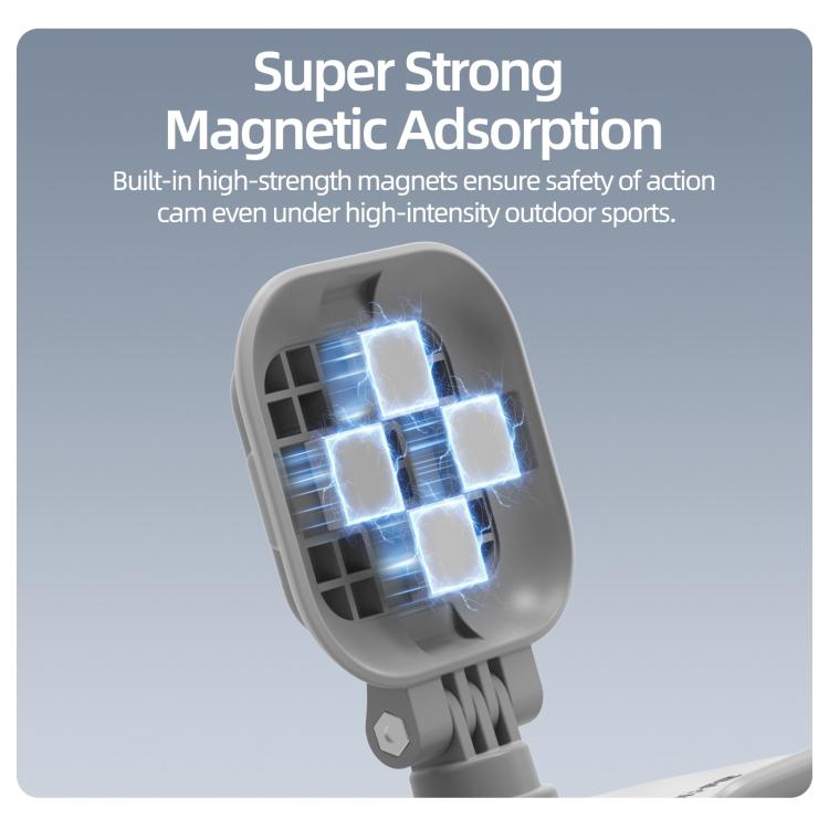 For Insta360 GO Ultra Sunnylife Magnetic Car Sun Visor Mount Action Camera Holder 360 Rotating 180 Tilt Sun Visor Holder