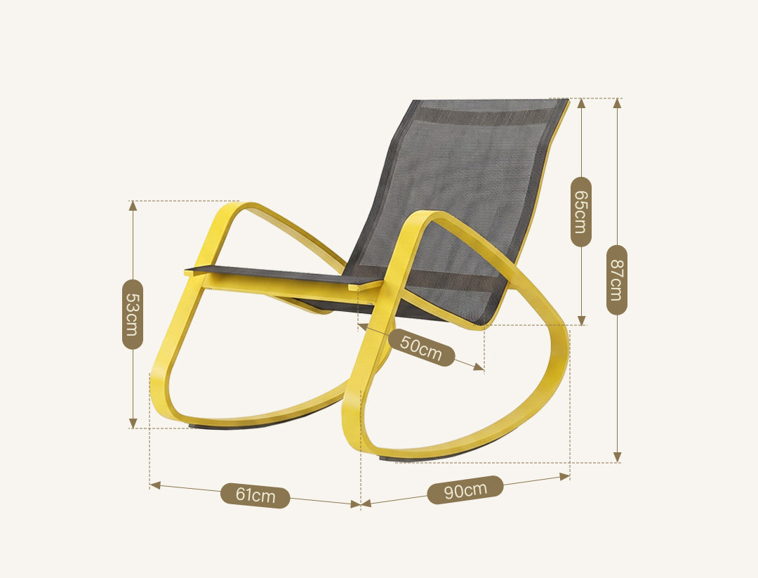 IP023 Modern Rocking Chair, Indoor/ Outdoor Furniture