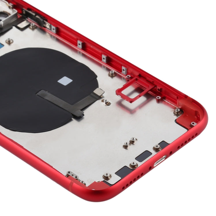 Battery Back Cover (with Side Keys & Card Tray & Power + Volume Flex Cable & Wireless Charging Module) for iPhone 11, For iPhone 11