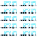 10 PCS Speaker Dustproof Mesh for iPhone 12, For iPhone 12