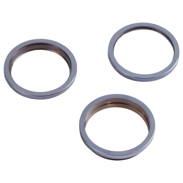 3 PCS Rear Camera Glass Lens Metal Outside Protector Hoop Ring for iPhone 13 Pro Max, For iPhone 13 Pro Max