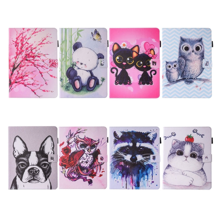 For iPad 4 / 3 / 2 Painting Tomato and Cat Pattern Horizontal Flip Leather Case with Holder & Wallet & Card Slots & Pen Slot