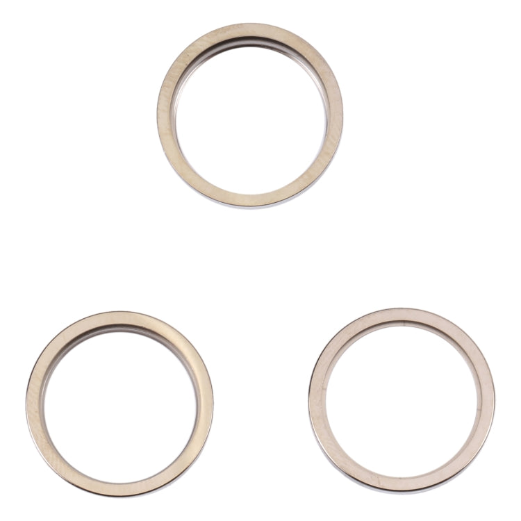 For iPhone 14 Pro Max 3PCS Rear Camera Glass Lens Metal Outside Protector Hoop Ring, For iPhone 14 Pro Max