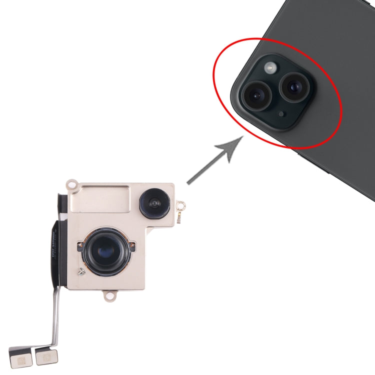 For iPhone 15 Back Facing Camera, For iPhone 15
