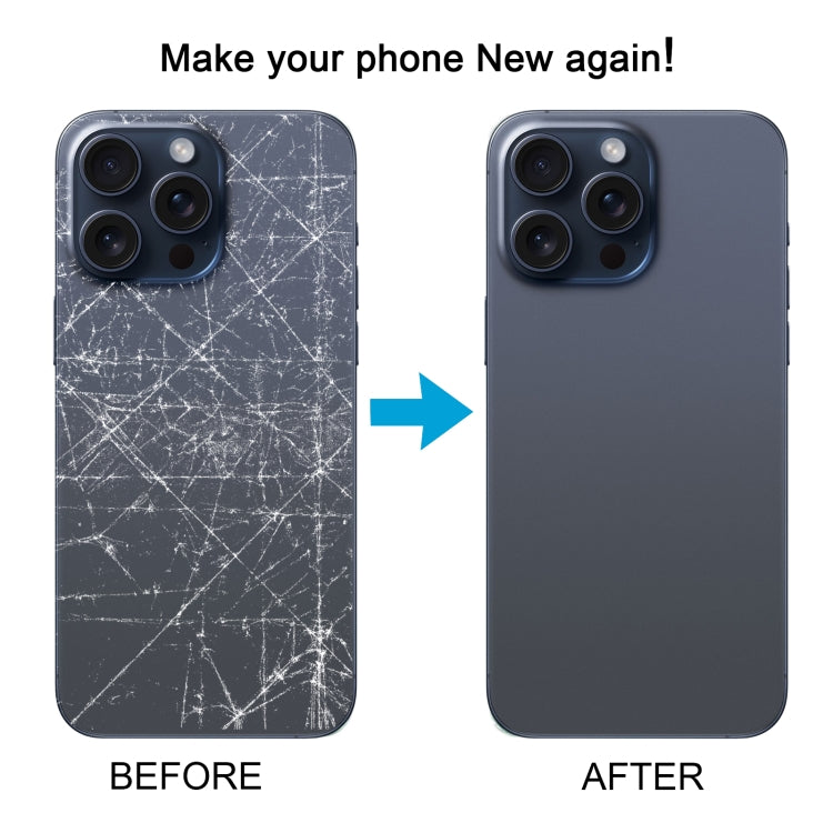For iPhone 15 Pro Easy Replacement Big Camera Hole Glass Back Battery Cover, For iPhone 15 Pro(Not Disassemble)