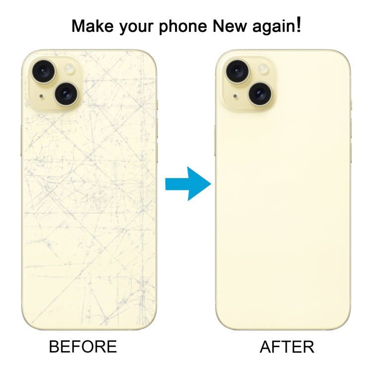 For iPhone 15 Battery Back Cover with Camera Lens Cover + MagSafe Magnet, For iPhone 15 (with MagSafe)
