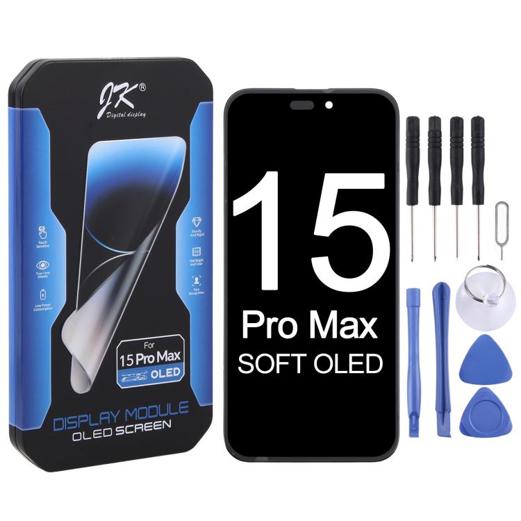 JK Soft OLED LCD Screen For iPhone 15 Pro Max, For iPhone 15 Pro Max
