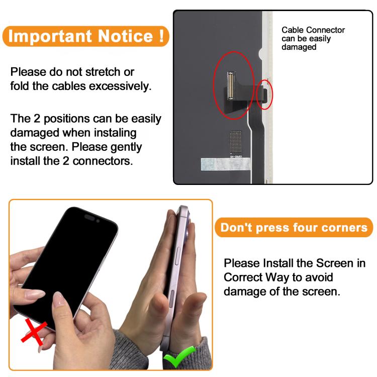 HXL Soft OLED Screen For iPhone 15 Pro, For iPhone 15 Pro