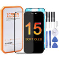 HXL Soft OLED Screen For iPhone 15, For iPhone 15