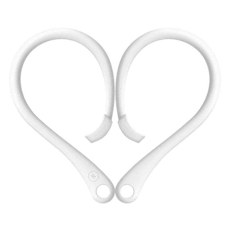 For AirPods 1 / 2 / Pro Anti-lost Silicone Earphone Ear-hook(White)