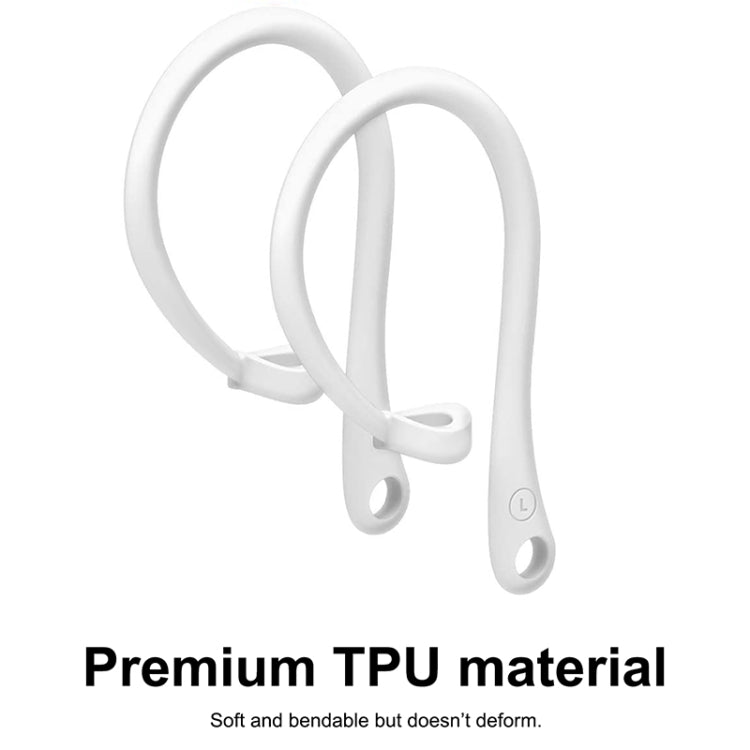For AirPods 1 / 2 / Pro Anti-lost Silicone Earphone Ear-hook(White)