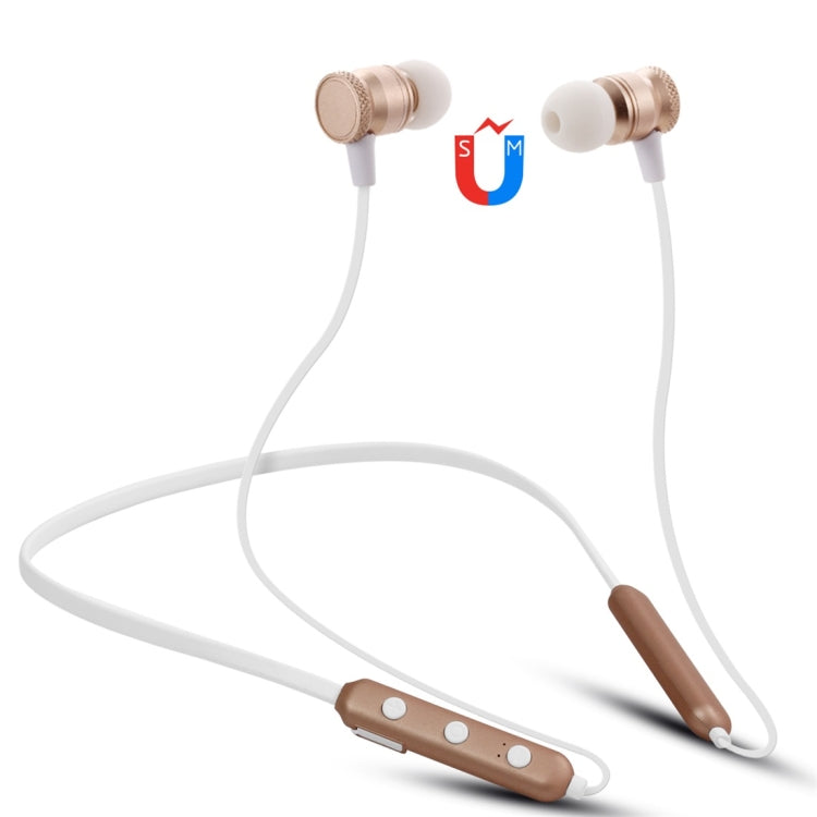 BT-890 Bluetooth 4.2 Hanging Neck Design Bluetooth Headset, Support Music Play & Switching & Volume Control & Answer