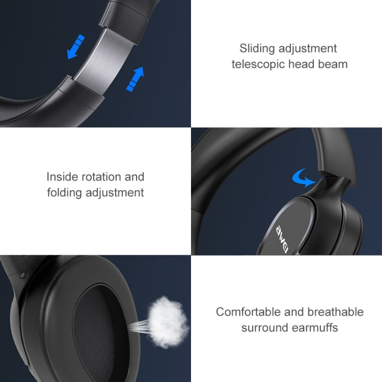 AWEI A770BL Bluetooth 5.0 Stereo Wireless Bluetooth Headset