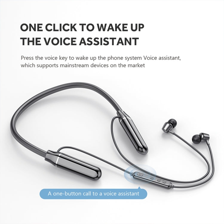 A10 Bluetooth 5.0 Neck-mounted Sport Wireless Bluetooth Earphone (Black)