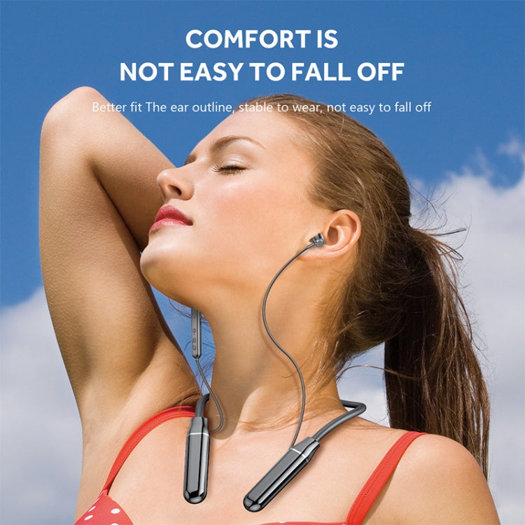 A10 Bluetooth 5.0 Neck-mounted Sport Wireless Bluetooth Earphone (Black)