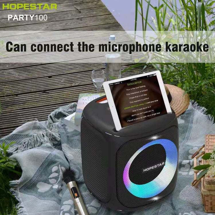 HOPESTAR Party100 Bluetooth 5.0 Portable Waterproof Wireless Bluetooth Speaker with Mobile Charging Function, Party100(Green)