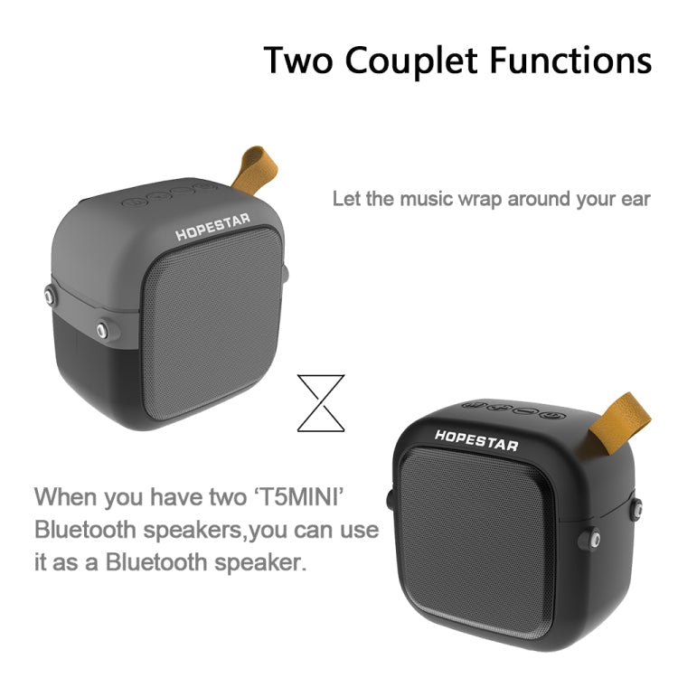 HOPESTAR T5mini Bluetooth 4.2 Portable Mini Wireless Bluetooth Speaker (Red)