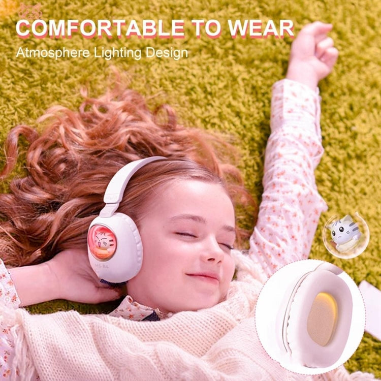 B4 RGB Cartoon Stereo Headset Wireless Bluetooth Headphones (Black)