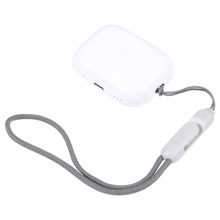 For Apple AirPods Pro 2 Wireless Bluetooth Earphone Anti-Lost Rope Phone Case Lanyard(Grey)
