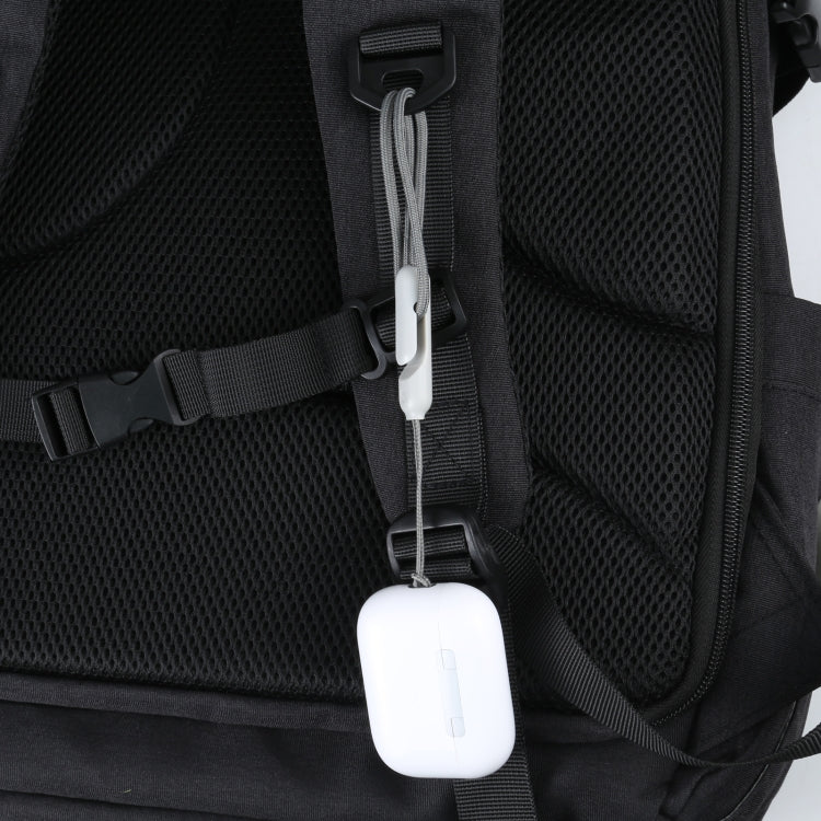 For Apple AirPods Pro 2 Wireless Bluetooth Earphone Anti-Lost Rope Phone Case Lanyard(Grey)