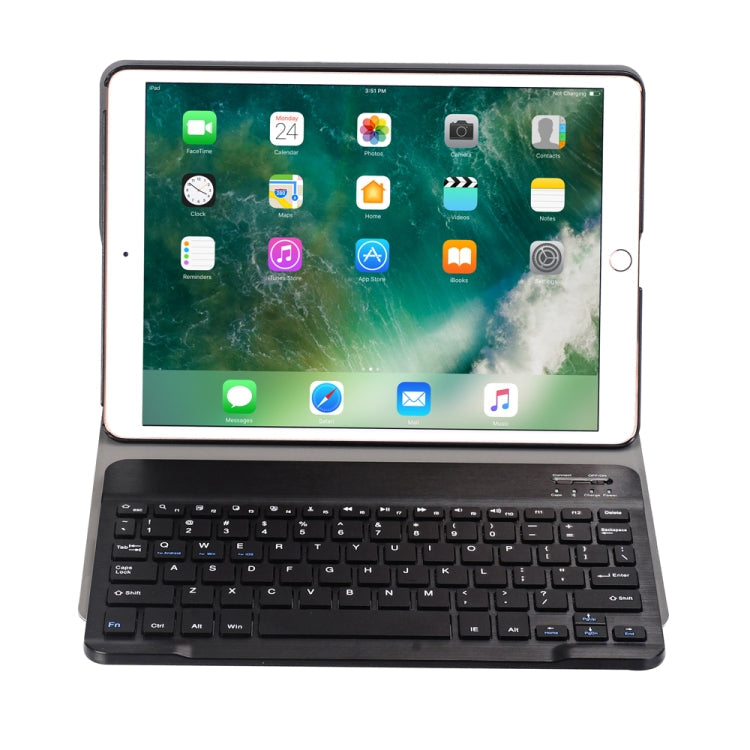 A09 Bluetooth 3.0 Ultra-thin ABS Detachable Bluetooth Keyboard Leather Tablet Case for iPad Air / Pro 10.5 inch (2019), with Holder