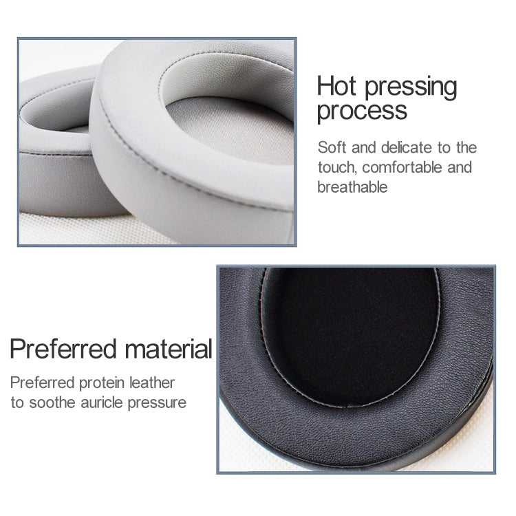 2 PCS For Razer Kraken 7.1 V2 Pro Headphone Cushion Sponge Black Net Cover Earmuffs Replacement Earpads, For Razer Kraken 7.1 V2 Pro(Black Net)
