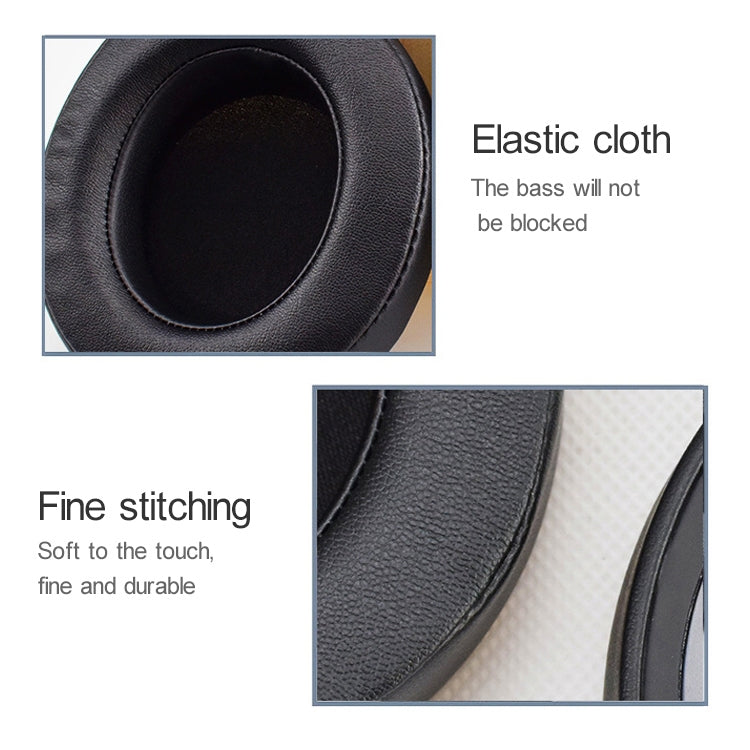 2 PCS For Razer Kraken 7.1 V2 Pro Headphone Cushion Sponge Black Net Cover Earmuffs Replacement Earpads, For Razer Kraken 7.1 V2 Pro(Black Net)