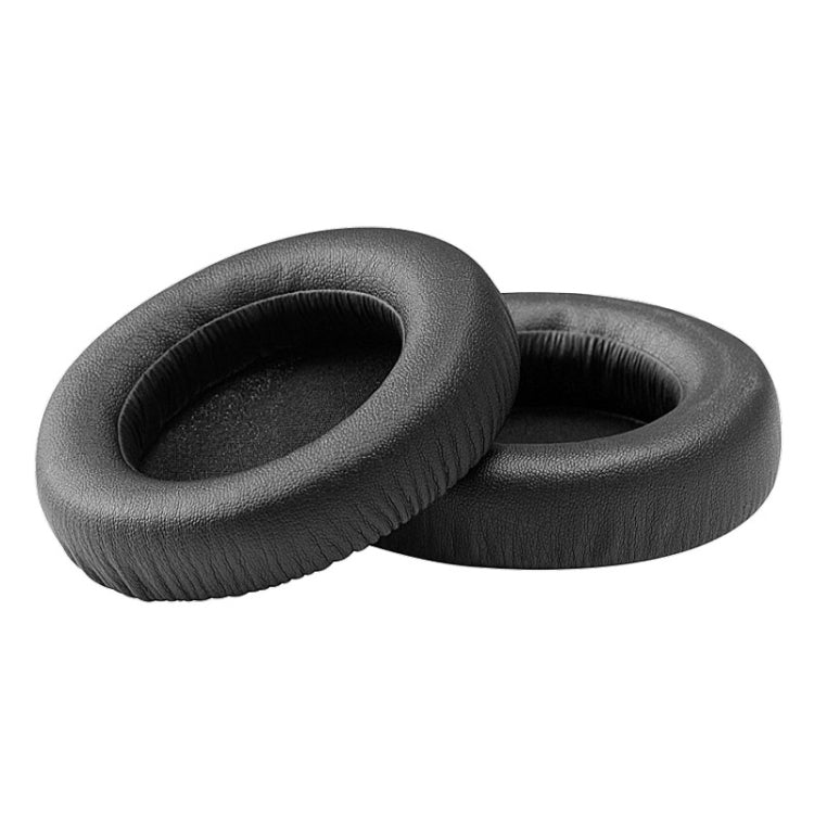 2 PCS For ATH WS550 Synthetic Leather + Sponge Headphone Protective Cover Earmuffs, Black, White