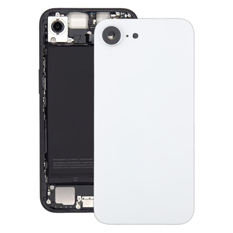 For iPhone 16e Glass Battery Back Cover, For iPhone 16e(with Camera Lens), For iPhone 16e(with Camera Lens Frame)