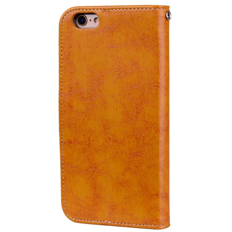 For iPhone 6 Plus & 6s Plus Business Style Oil Wax Texture Horizontal Flip Leather Case with Holder & Card Slots & Wallet, For iPhone 6P & 6sP