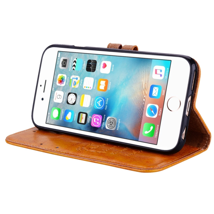 For iPhone 6 Plus & 6s Plus Business Style Oil Wax Texture Horizontal Flip Leather Case with Holder & Card Slots & Wallet, For iPhone 6P & 6sP