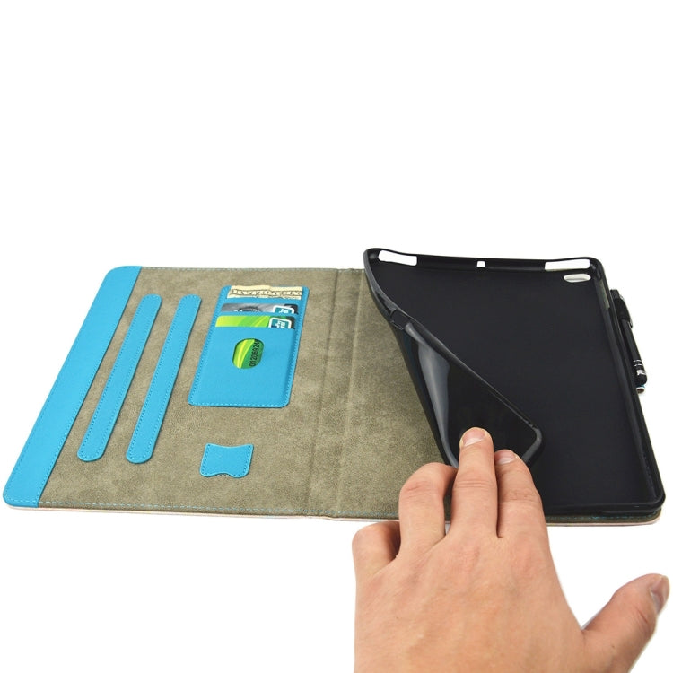 Elephant Lotus Pattern Leather Case for iPad 9.7 (2018/2017) & Air/Air 2 with Holder & Card Slots