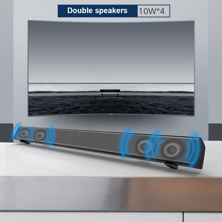 Soundbar LP-09 (CE0148) Home Theater Bluetooth Wireless Sound Bar Speaker with Remote Control(Black)