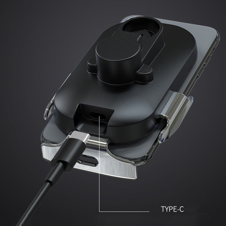 HAMTOD C20 15W Adjustable QI Smart Sensor Car Wireless Charging Holder for 4.6-7 inch Mobile Phones, with Suction Cup