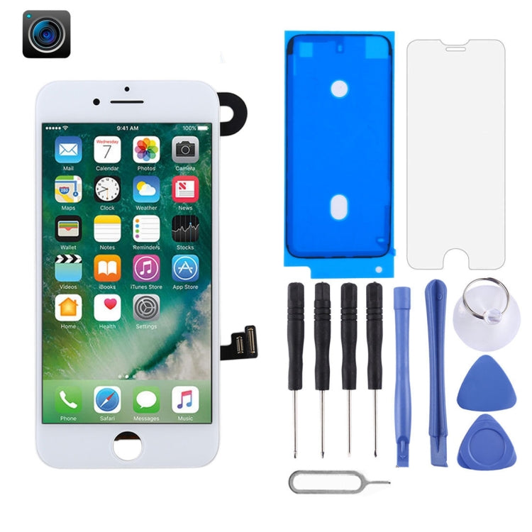 LCD Screen include Front Camera for iPhone 7, i7 Black with Camera, i7 White with Camera